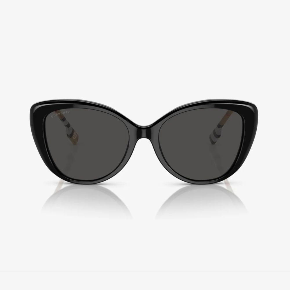 (SIS) BURBERRY Plaid & Black Sunglasses, Style BE4407 - Picture 2 of 10